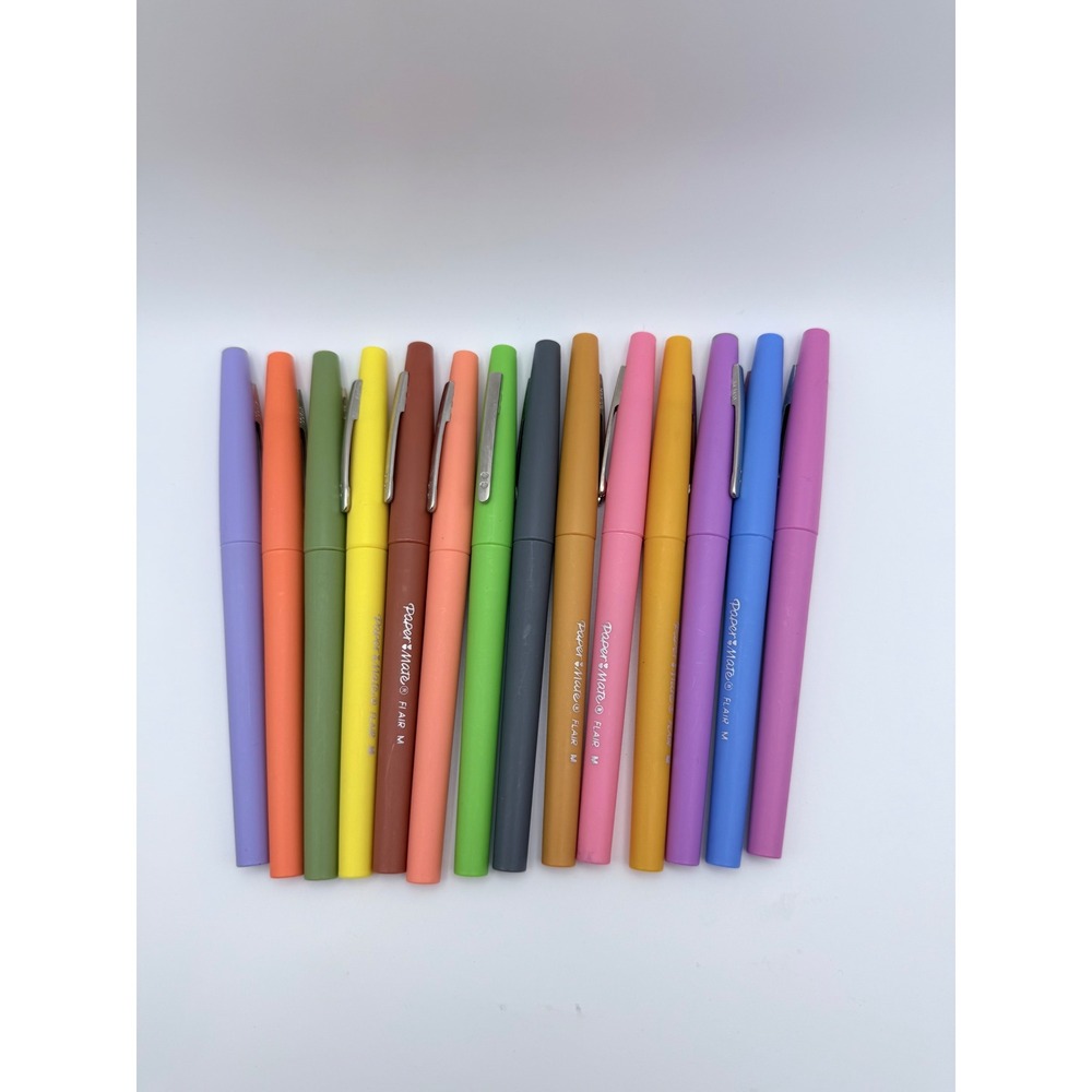 Paper Mate Flair Original Medium Point Felt Tip‎ Pens Assorted Colors Set of 14